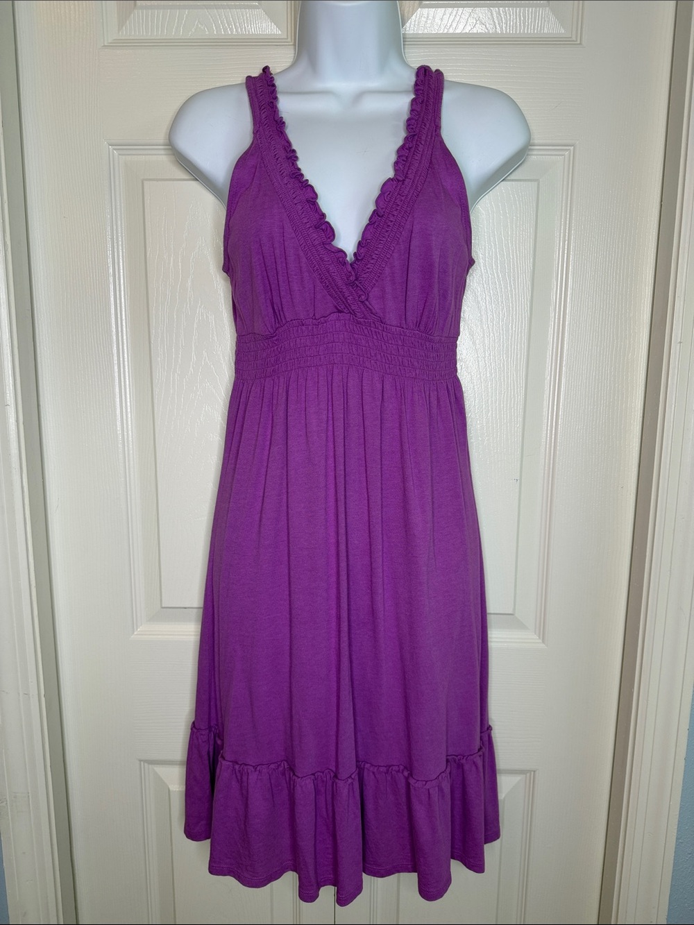 3 for $20 OLD NAVY Lavender Purple Ruffled VNeck Sundress Cover Up Sleeveless XS